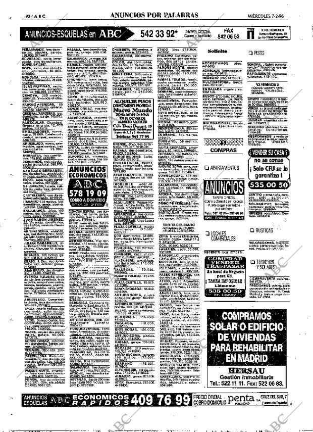 ABC MADRID 07-02-1996 página 92