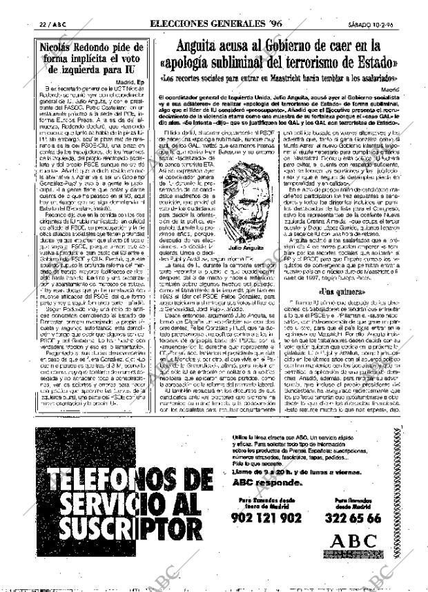 ABC MADRID 10-02-1996 página 22