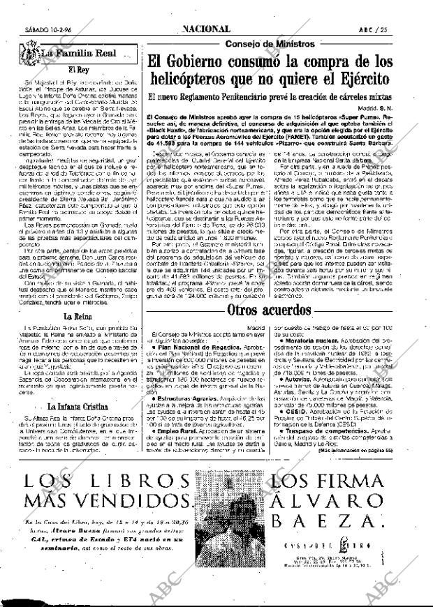 ABC MADRID 10-02-1996 página 25