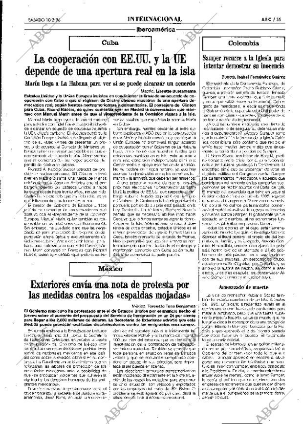 ABC MADRID 10-02-1996 página 35
