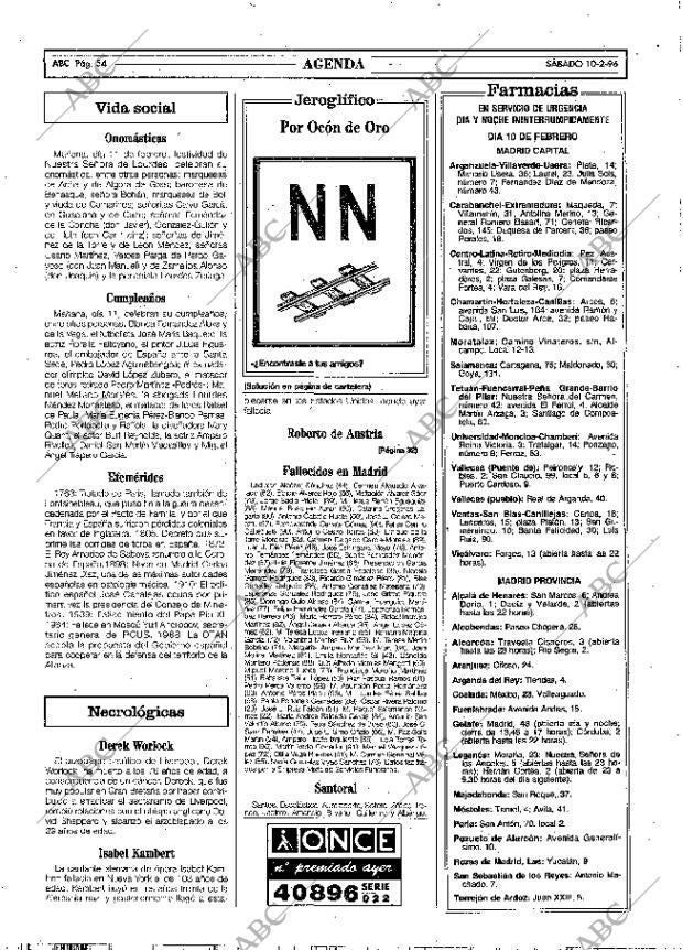 ABC MADRID 10-02-1996 página 54