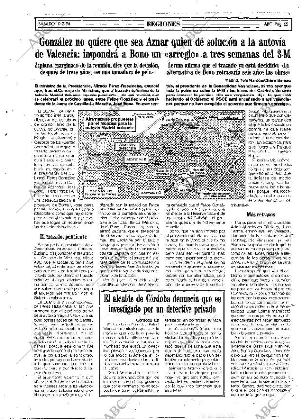 ABC MADRID 10-02-1996 página 65