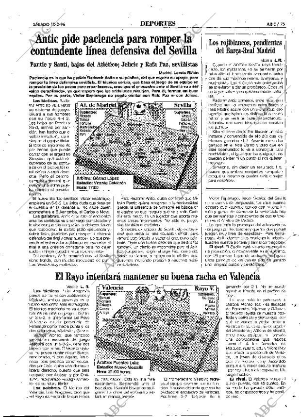 ABC MADRID 10-02-1996 página 75