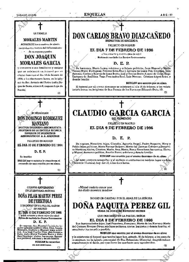 ABC MADRID 10-02-1996 página 89