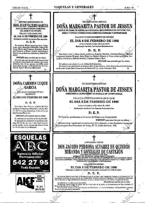 ABC MADRID 10-02-1996 página 91