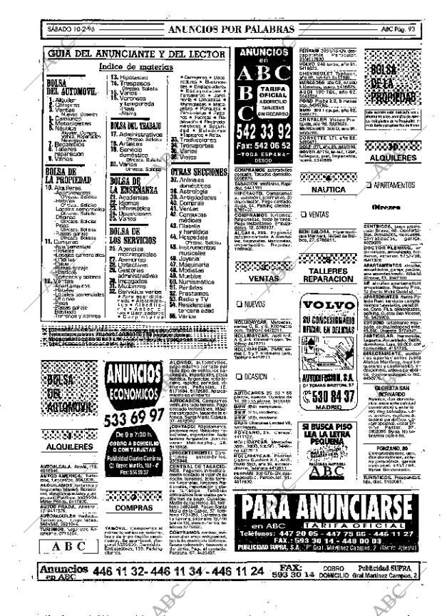ABC MADRID 10-02-1996 página 93