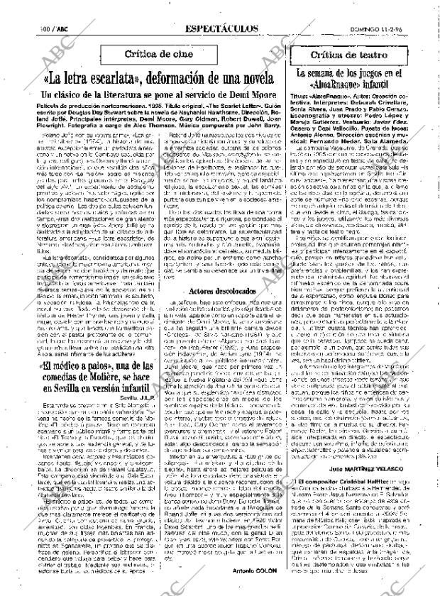 ABC SEVILLA 11-02-1996 página 100