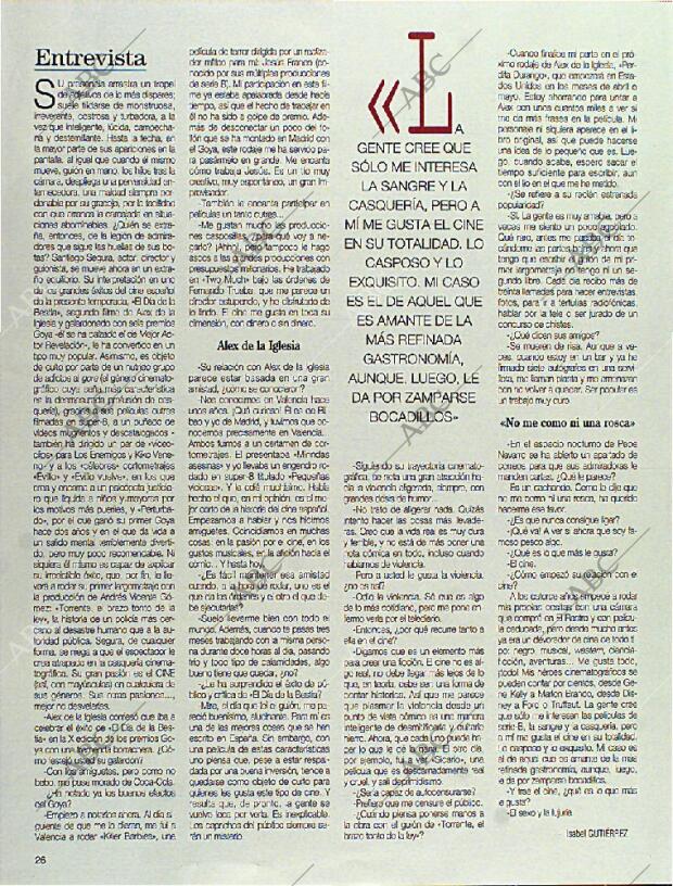 BLANCO Y NEGRO MADRID 11-02-1996 página 26