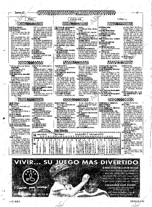 ABC SEVILLA 22-02-1996 página 110