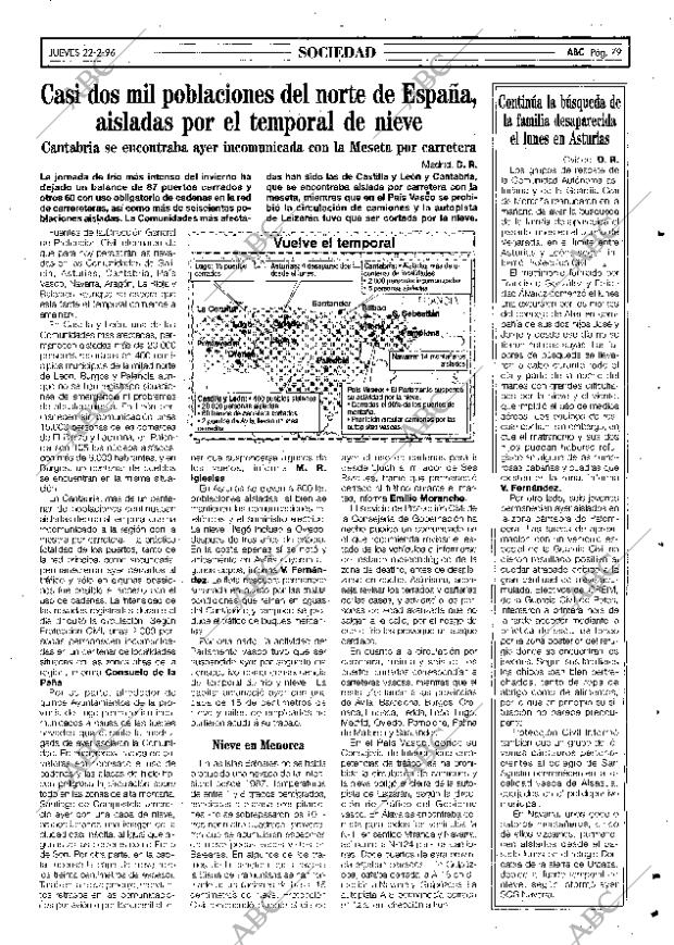 ABC SEVILLA 22-02-1996 página 79