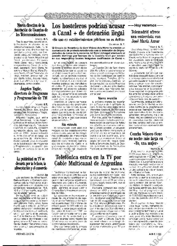 ABC MADRID 23-02-1996 página 123