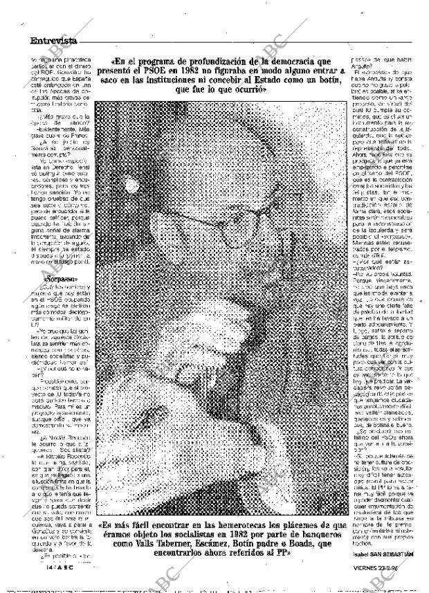 ABC MADRID 23-02-1996 página 14