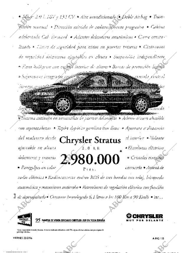 ABC MADRID 23-02-1996 página 15