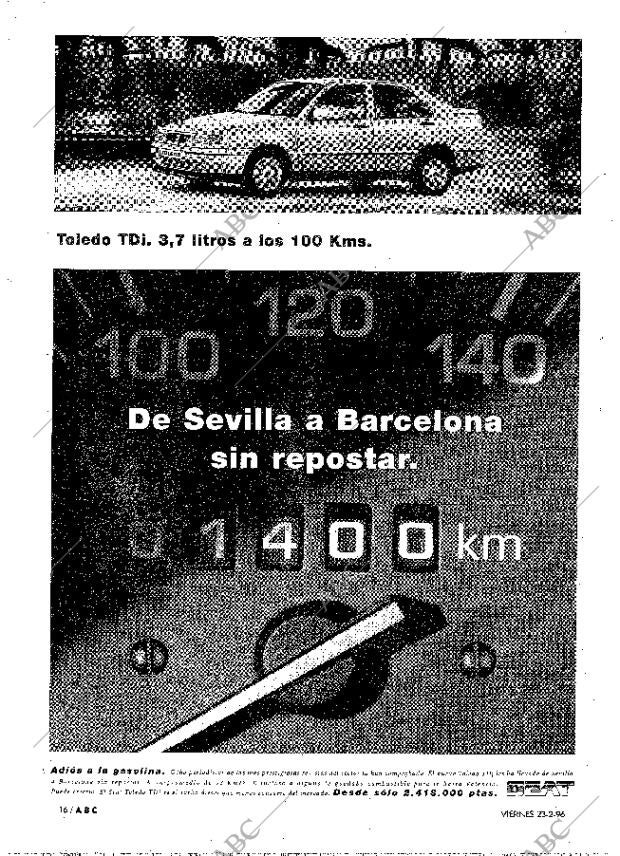 ABC MADRID 23-02-1996 página 16