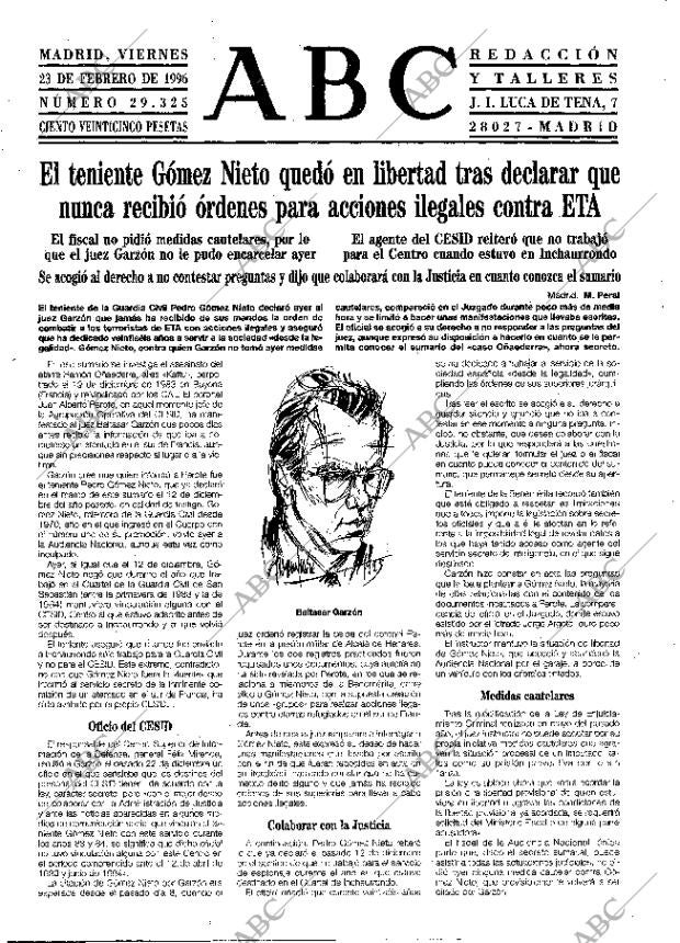 ABC MADRID 23-02-1996 página 17