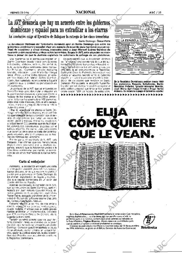 ABC MADRID 23-02-1996 página 35