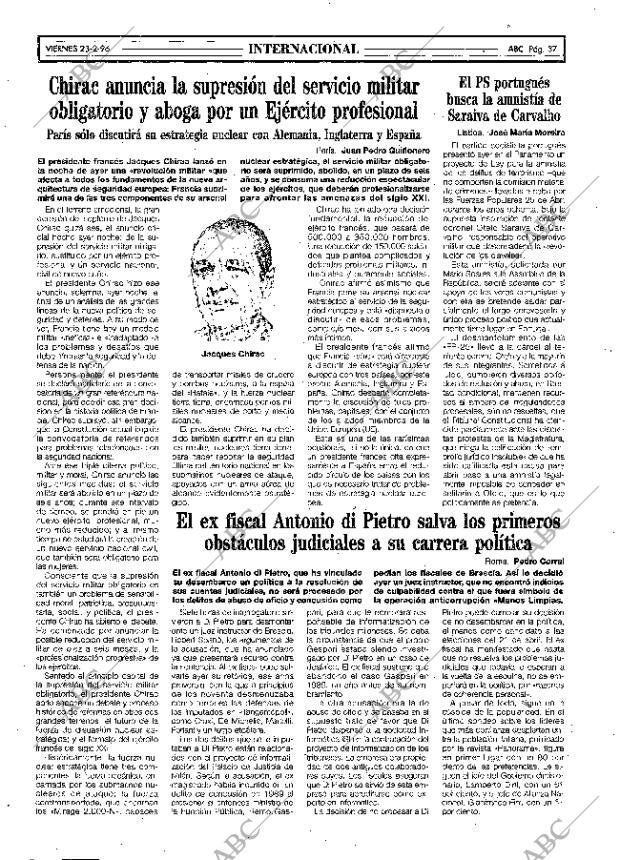 ABC MADRID 23-02-1996 página 37