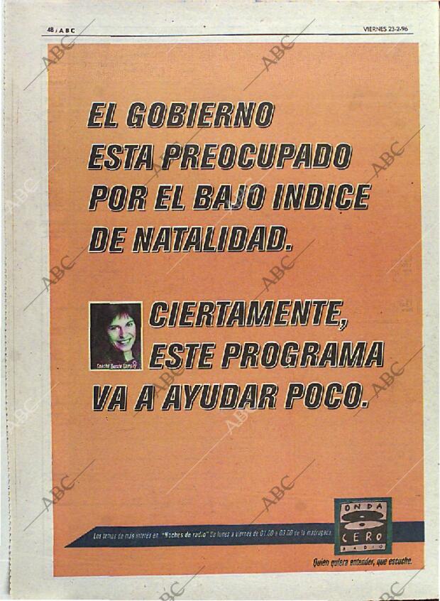ABC MADRID 23-02-1996 página 48