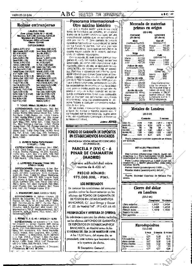 ABC MADRID 23-02-1996 página 49