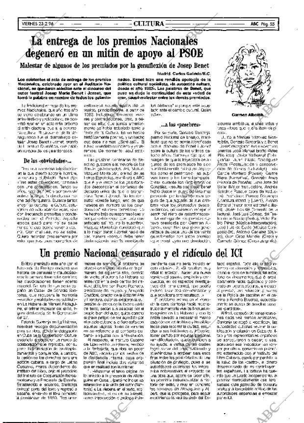 ABC MADRID 23-02-1996 página 55