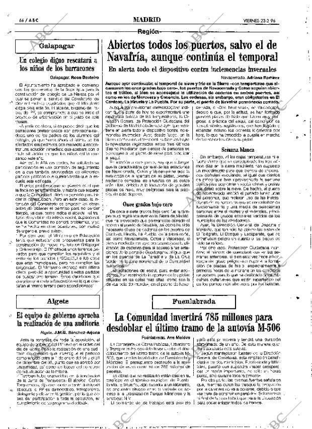 ABC MADRID 23-02-1996 página 66