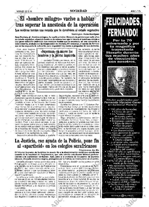 ABC MADRID 23-02-1996 página 75