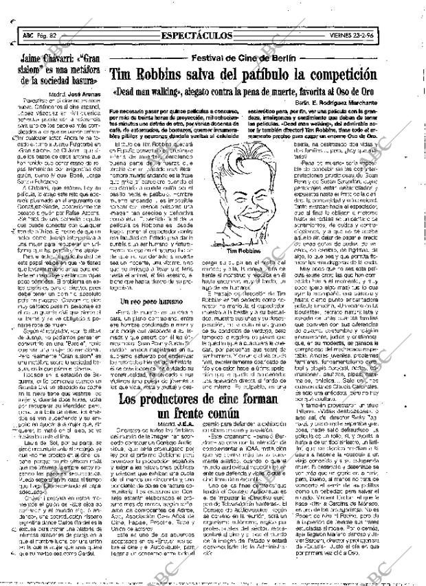 ABC MADRID 23-02-1996 página 82