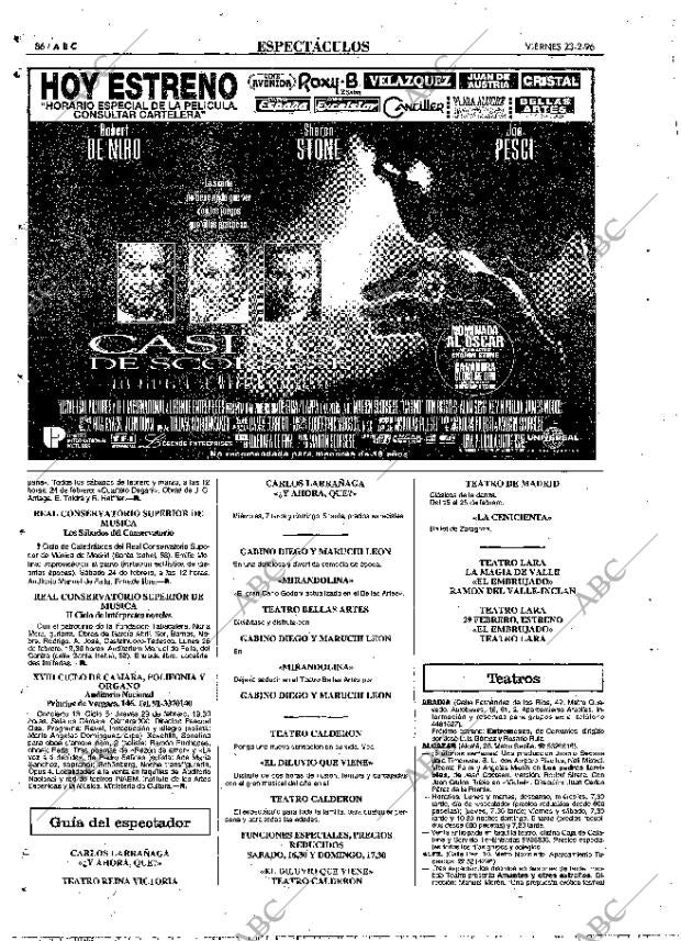 ABC MADRID 23-02-1996 página 86