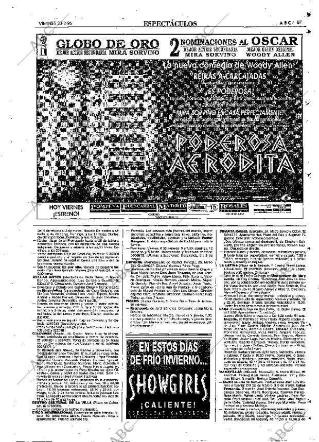 ABC MADRID 23-02-1996 página 87