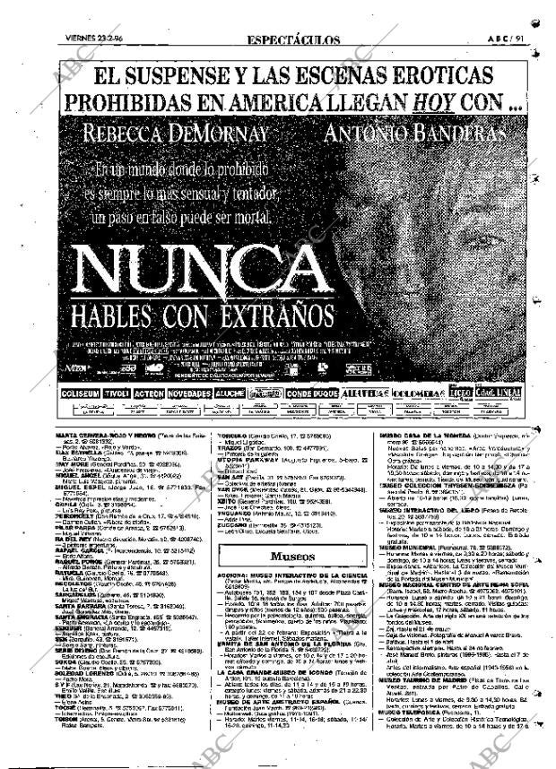 ABC MADRID 23-02-1996 página 91