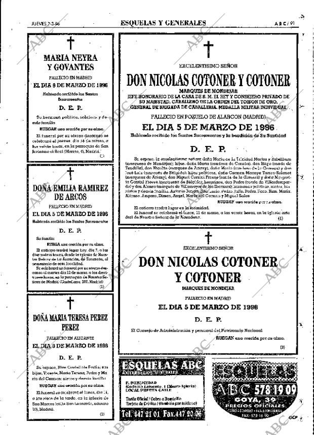 ABC MADRID 07-03-1996 página 91