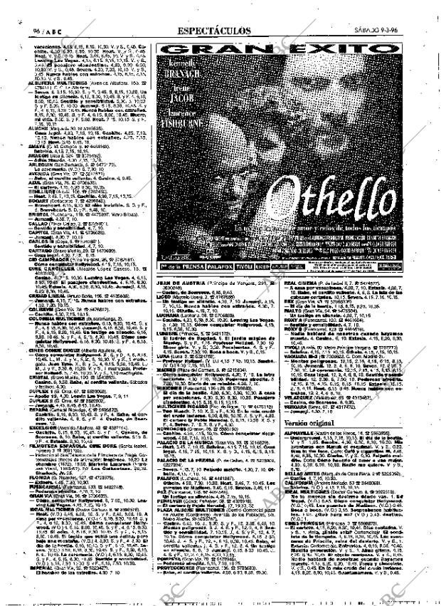 ABC MADRID 09-03-1996 página 96