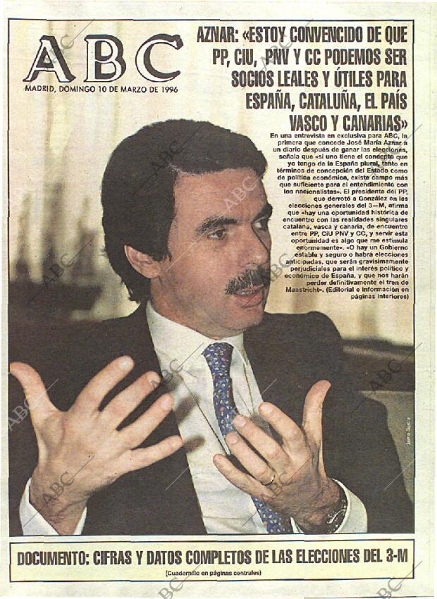 ABC MADRID 10-03-1996 página 1