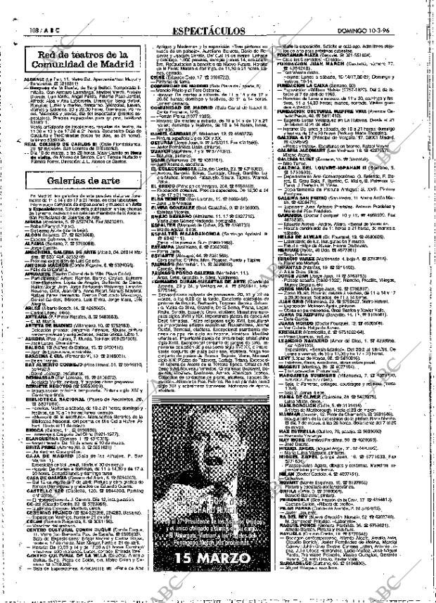 ABC MADRID 10-03-1996 página 108
