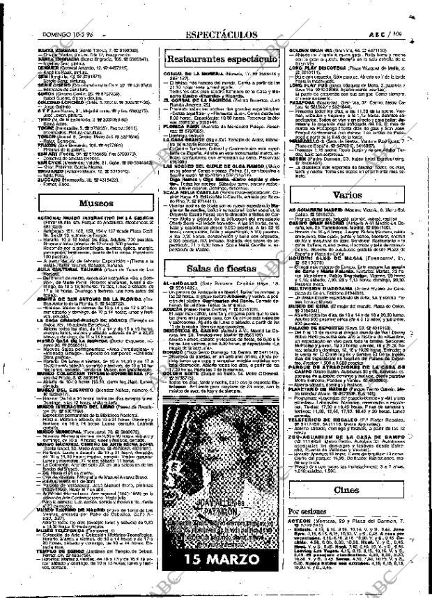 ABC MADRID 10-03-1996 página 109