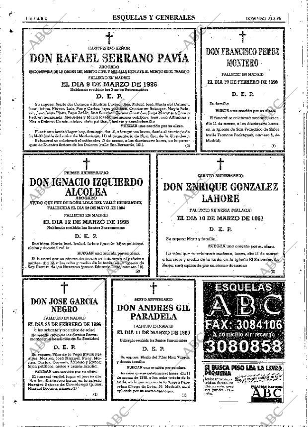 ABC MADRID 10-03-1996 página 116