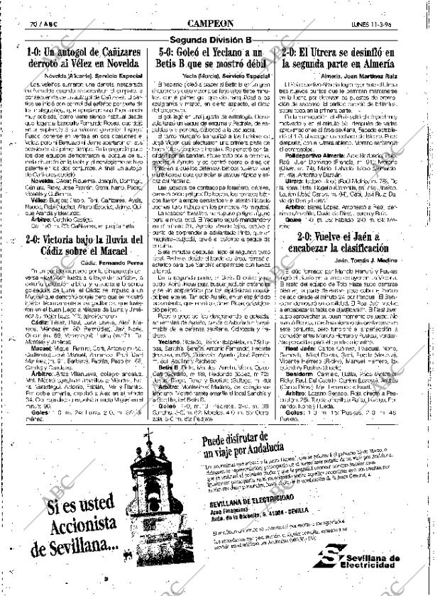 ABC SEVILLA 11-03-1996 página 70