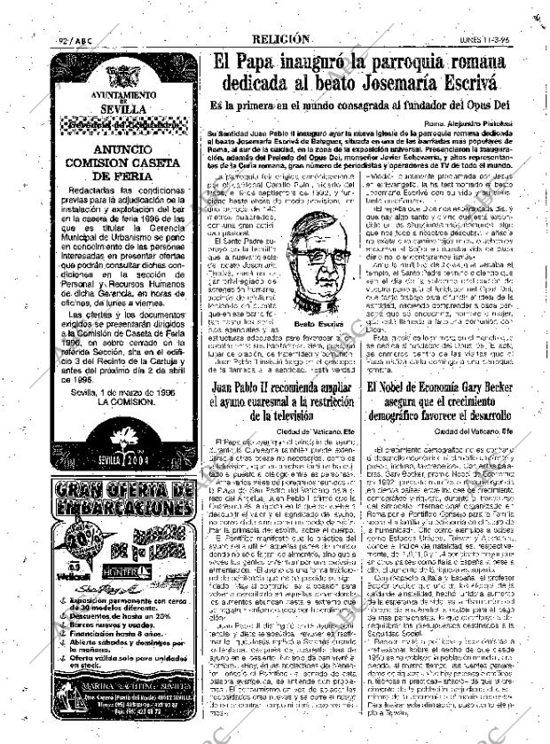 ABC SEVILLA 11-03-1996 página 92