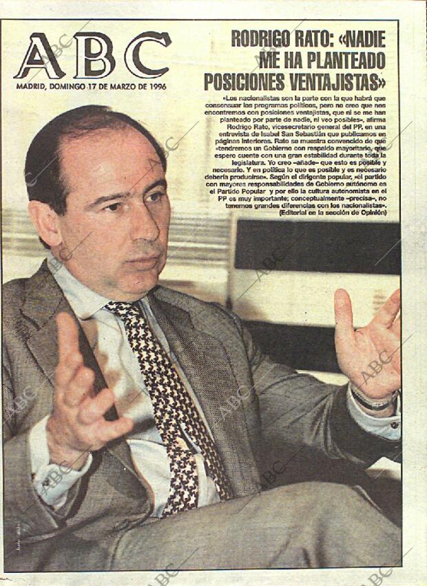 ABC MADRID 17-03-1996 página 1