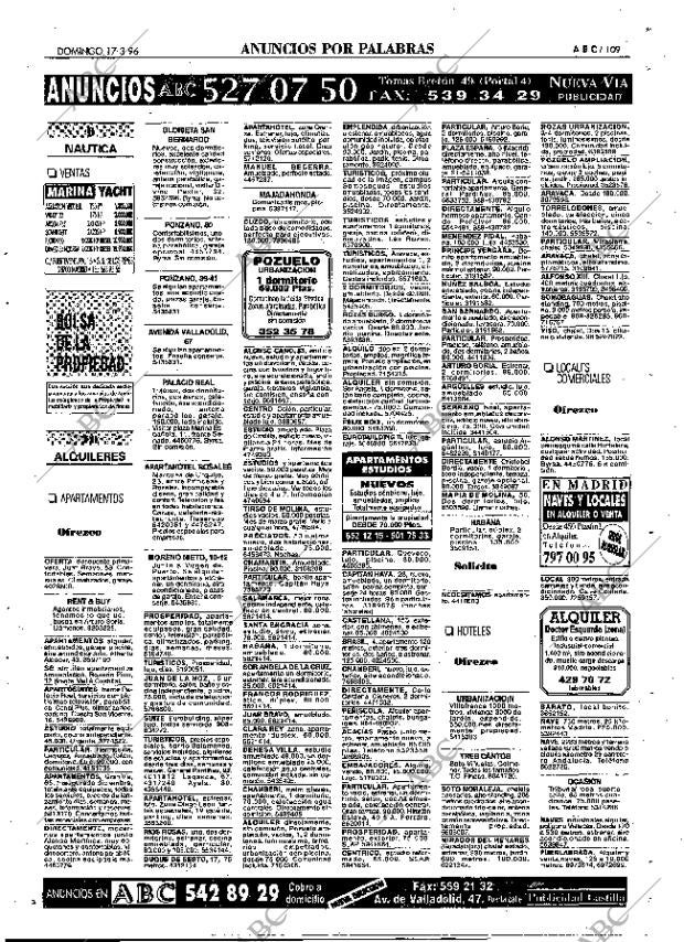 ABC MADRID 17-03-1996 página 109