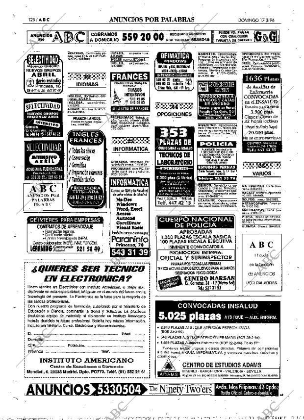 ABC MADRID 17-03-1996 página 128