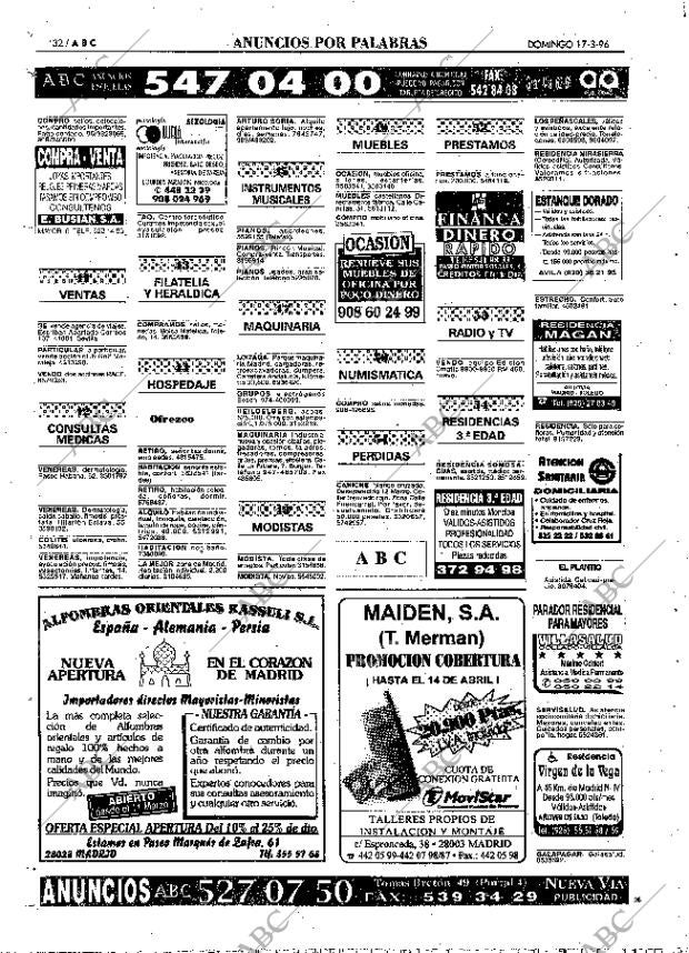 ABC MADRID 17-03-1996 página 132