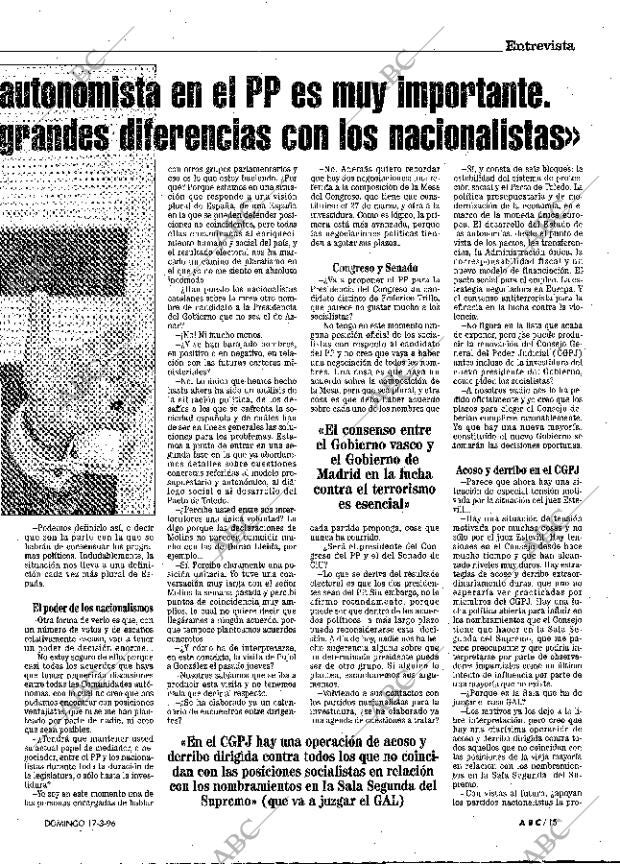 ABC MADRID 17-03-1996 página 15