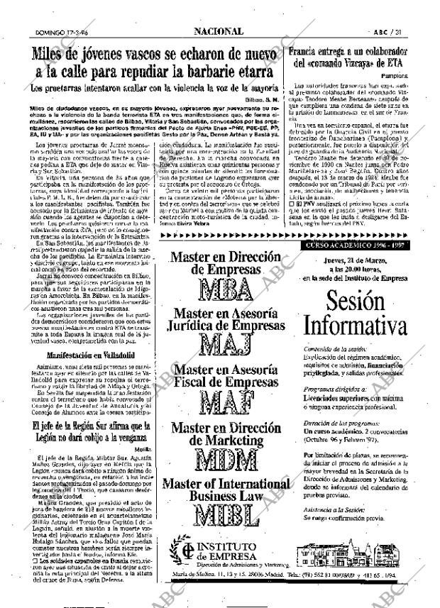 ABC MADRID 17-03-1996 página 31