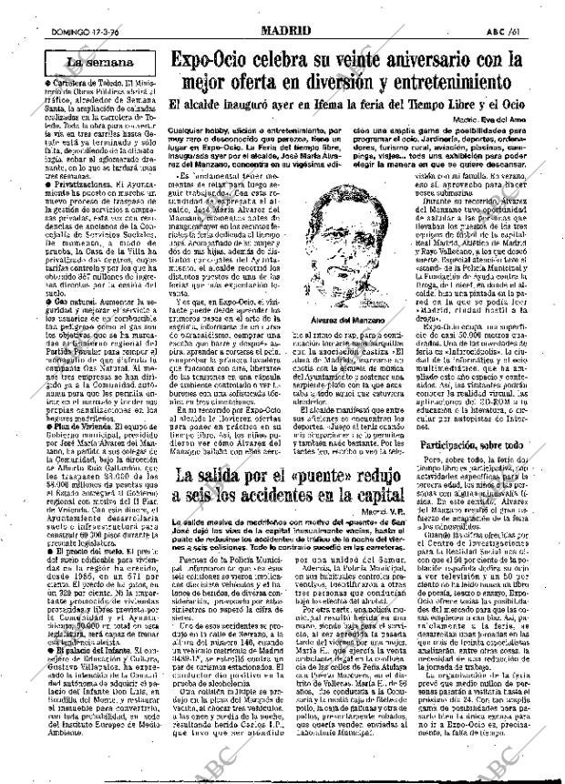 ABC MADRID 17-03-1996 página 61