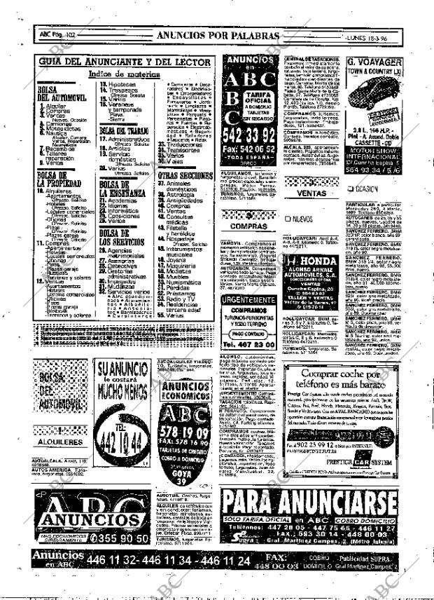 ABC MADRID 18-03-1996 página 102