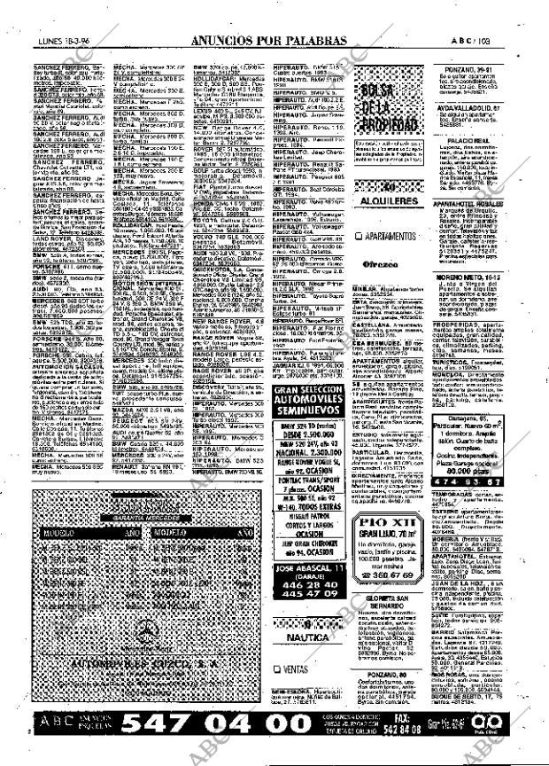 ABC MADRID 18-03-1996 página 103