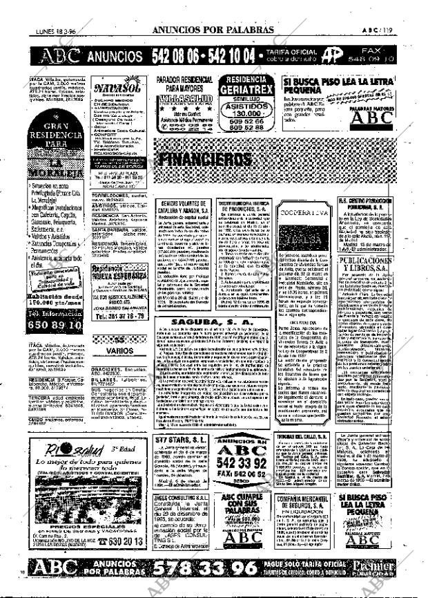 ABC MADRID 18-03-1996 página 119