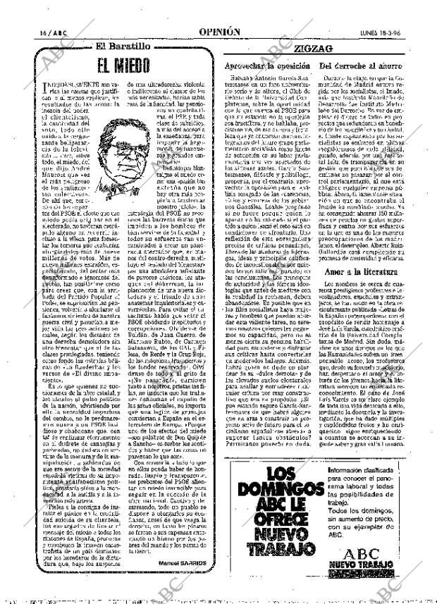 ABC MADRID 18-03-1996 página 16
