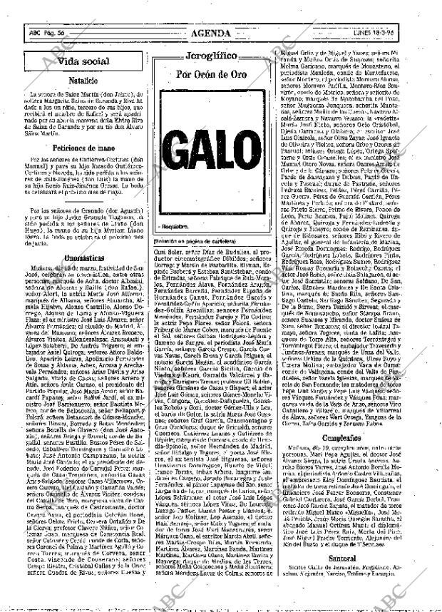 ABC MADRID 18-03-1996 página 56